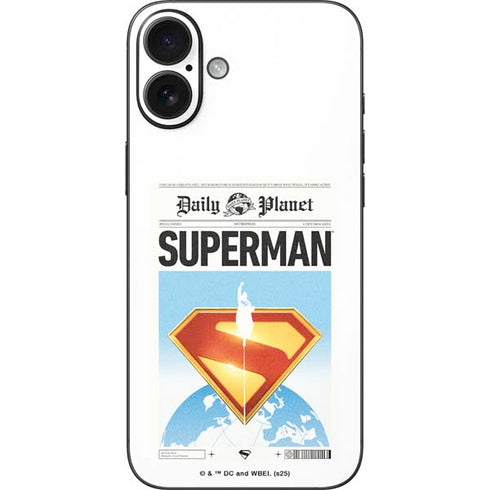 Superman 2025 Daily Planet Superman Cover iPhone 16 Plus Skin